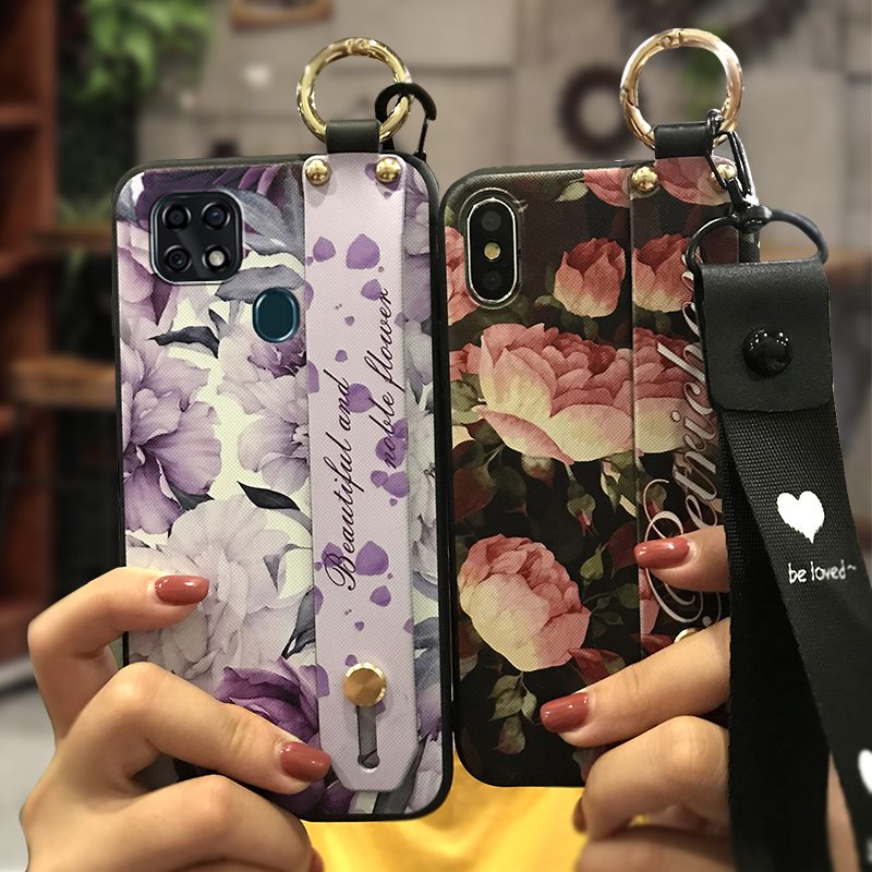 Schokbestendig Siliconen Telefoon Geval Voor Zte Blade 20 Lanyard Vuilwerend Polsband Voor Vrouw