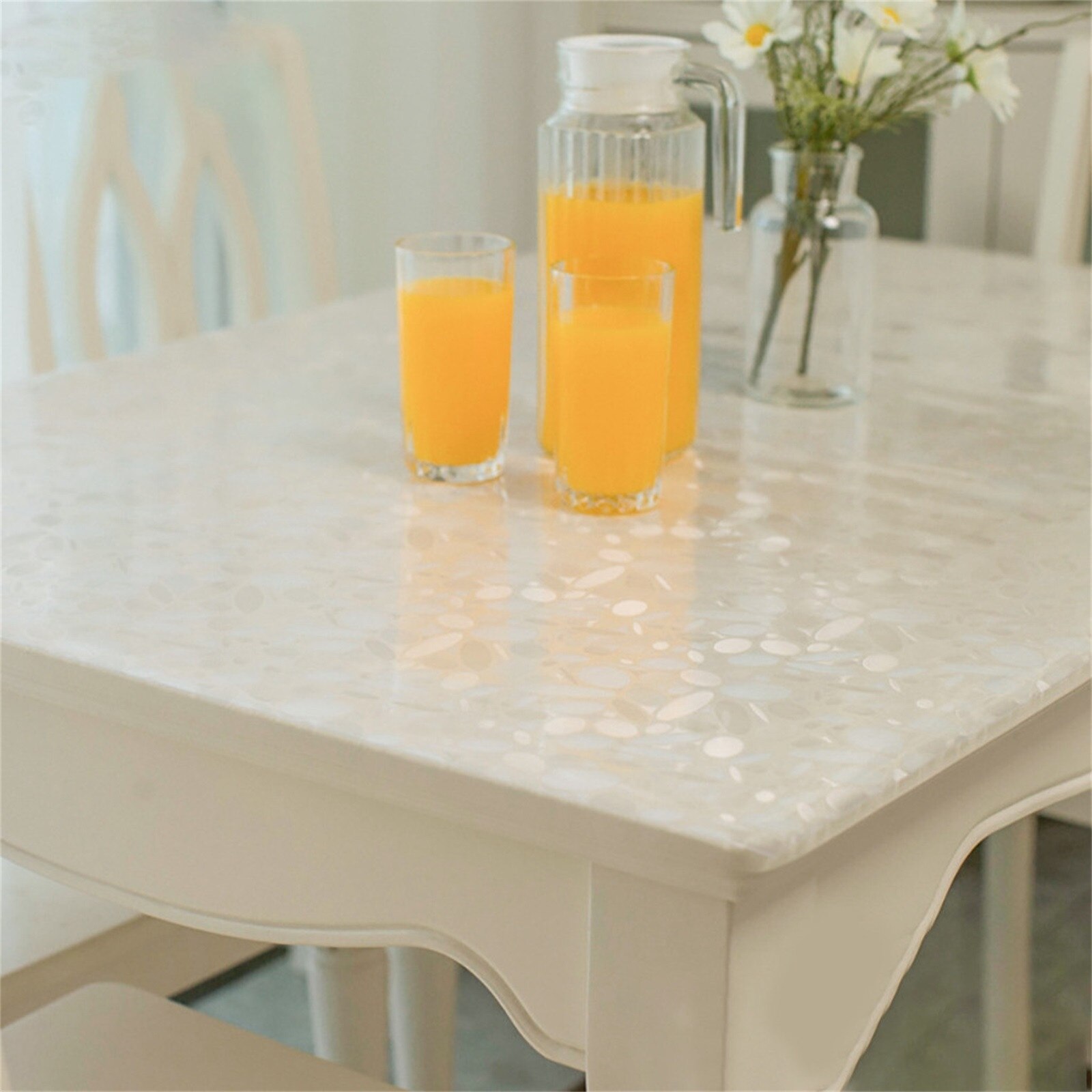 Zacht Glas Tafelkleed Transparantie Pvc Tafelkleed Waterdicht Oilproof Keuken Eettafel Cover Voor Rechthoekige Tafel # Yg