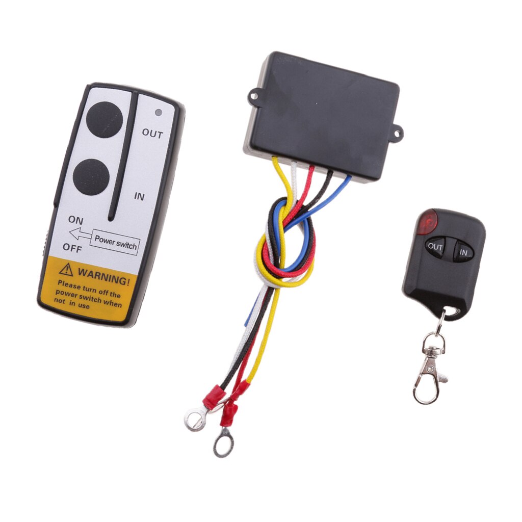 Universal 12V Wireless Winch Remote Control Kit Switch Handset For ATV SUV