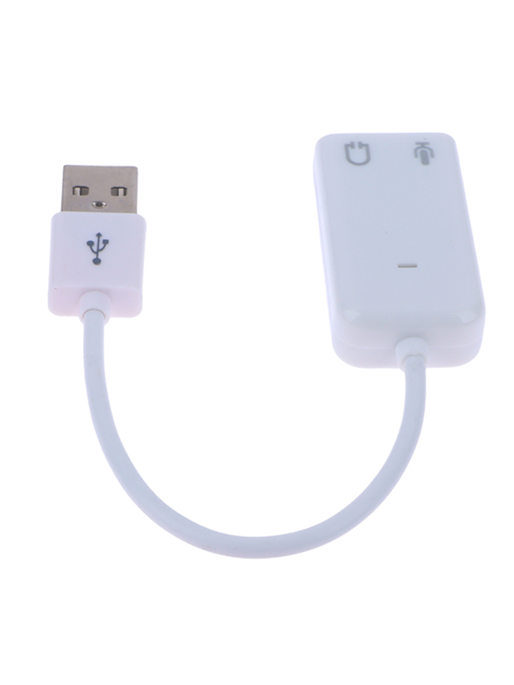 USB Sound Card Virtual 7.1 3D External USB Audio Adapter USB To Jack 3.5mm Earphone Microphone Speaker For Laptop Notebook PC: Default Title