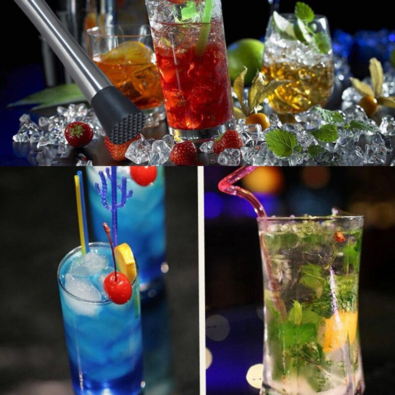 Drink Fruit Muddlers Ijs Crusher Bar Bar Gereedschap Cocktail Muddle Rvs Bar Mixer Ijs Verpletterende Gereedschap