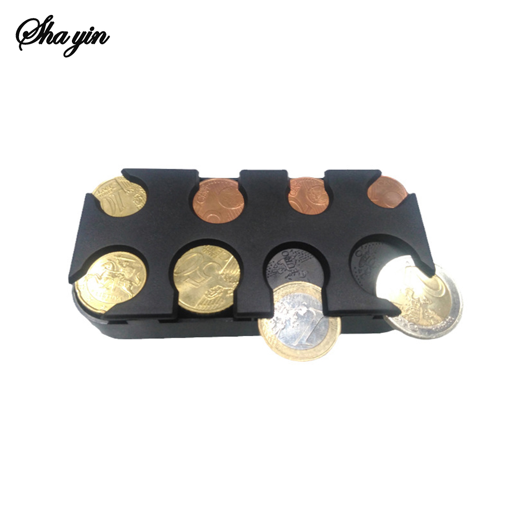 Kreative Münzbox, Euro 8-Münzboxen, Münzspender, Aufbewahrungsbox zum Wechseln, Münzsparbox, Münz-Organizer