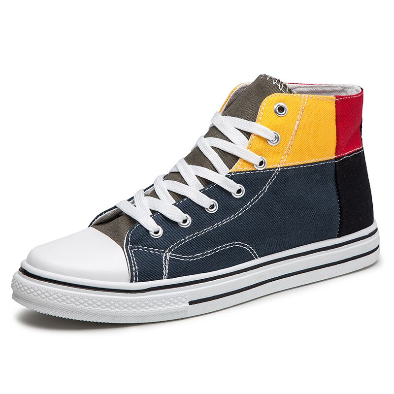 Luozheke high top sneakers herre lærred sko efterår vulkaniseret sko drenge sneakers klassiske unisex sneakers forår sko mand