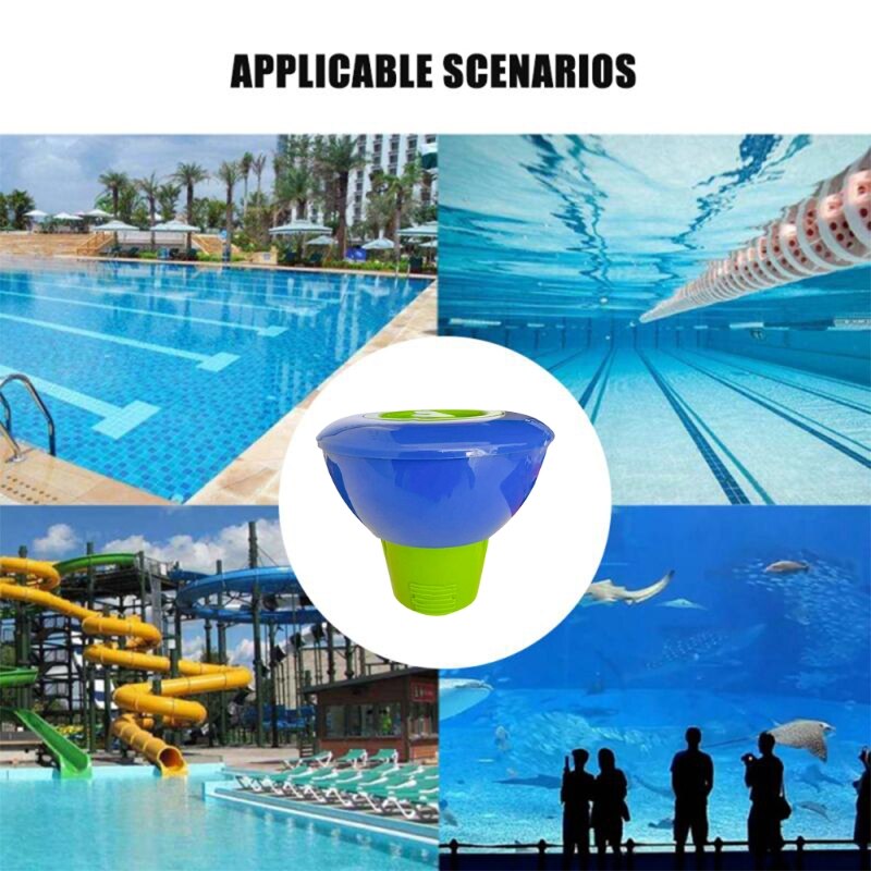 8Inch Zwemmen Zwembad Chemische Floater Tablet Chloor Broom Dispenser Doseerpomp H055