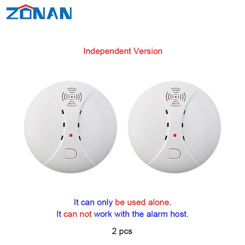 433mhz Wireless Smoke Detector Sensor Fire Alarm Home Security System Firefighters WiFi Independent Smoke Alarm Fire Protection: DL-S10-2PCS