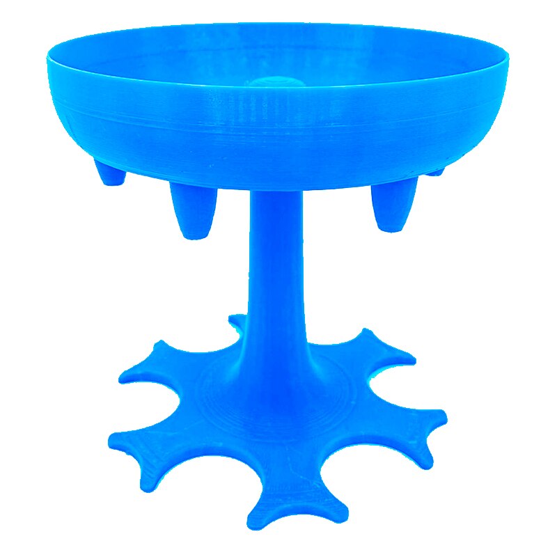 Bar Cocktail Glass Dispenser 6 Shot Glass Dispenser Holder Whiskey Beer Wine dispenser Home Bar Party Games Bar Accessories: blue without cup