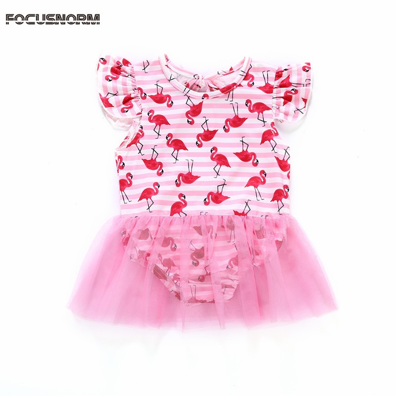 Baby Mädchen Bikini Karikatur Flamingo Badeanzug bademode kleinkind mädchen Kleidung Bikini freundlicher biquini badeanzug Beachwear