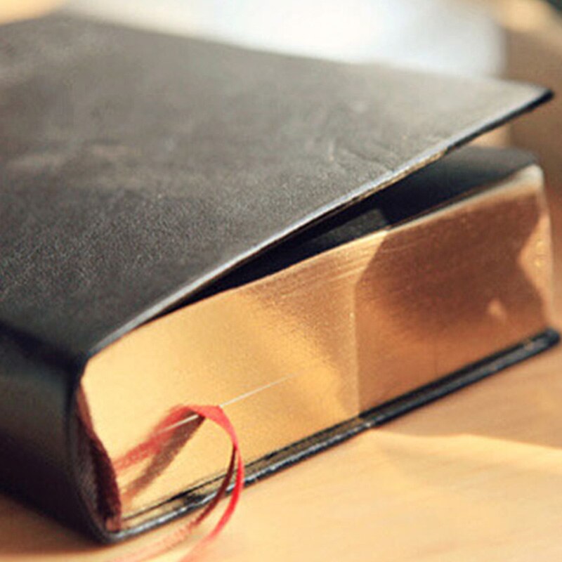 Bloc-notes Vintage en papier épais PU + papier, carnet de notes, journal intime, Agenda, fournitures de papeterie noires pour école et bureau