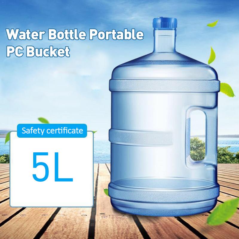 5l 75l Mineral wasser reiner Eimer Wasser flasche tragbarer PC-Eimer Haushalt große Kapazität Reinwasser eimer mit Griff Eimer