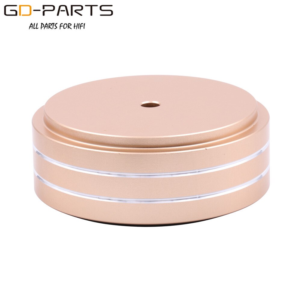 58x22mm Solid Full Aluminum Speaker AMP Turntable Recorder Isolation Foot Spike Floor Base Pad Chassis Feet Stand Cone Hifi DIY: Golden