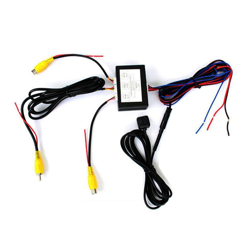 Two Cameras Image Switch Control Box for Front View / Rear View Parking System Video car dual cameras switch control two channel