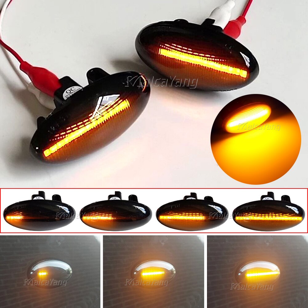 Led blinklys sidemarkeringslys til toyota aygo ii aygo blinkende vand dynamisk sekventiel blinklys