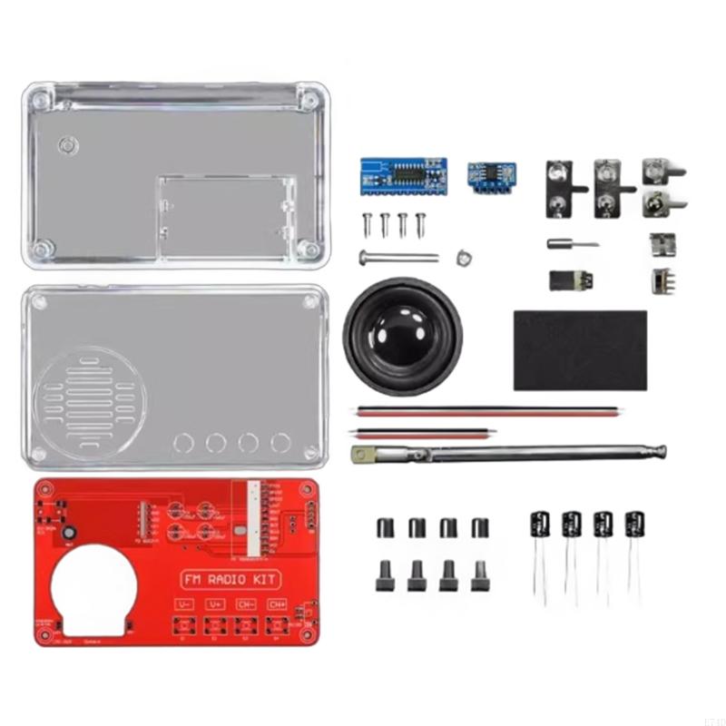 E74D 50-108MHz DIY FM Radio Kit for Soldering Practice and Circuit Learning Assemble Own FM Receiver