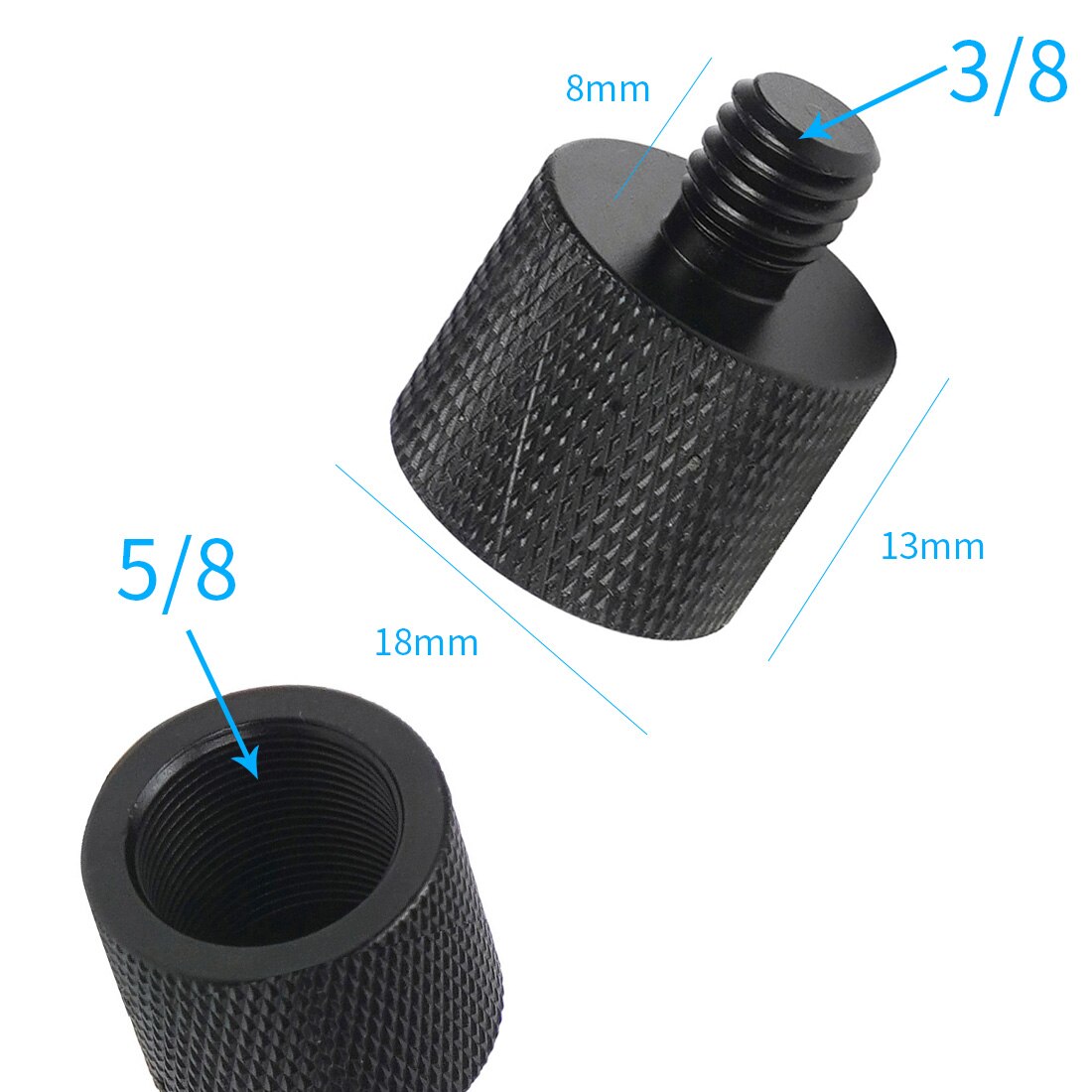Female to Male 1/4&quot; 3/8&quot; 5/8 M10 M4 Thread Metal Screw Mount Adapter Tripod Plate Flash Light Mic Converter for SLR Camera Stand: Type M