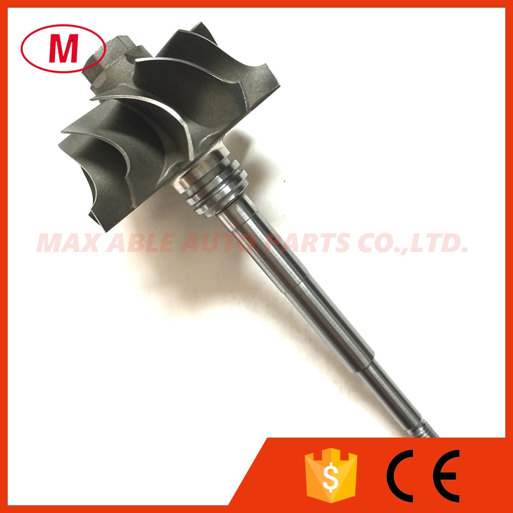 GT2554R/GT2560R 41.70/53.00 11 blades Turbocharger Ball bearing Turbo turbine shaft&wheel/turbine wheel 6.45mm tip height