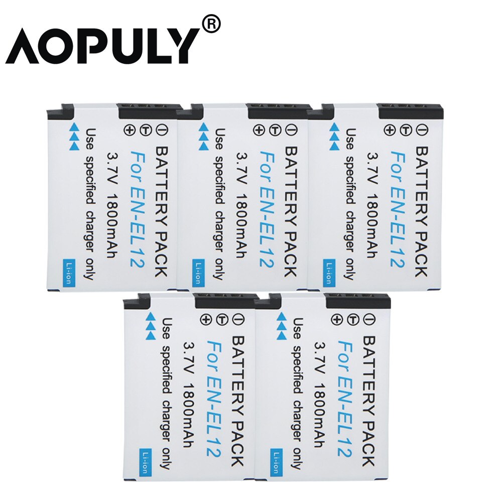 EN-EL12 batterie bateria EN EL12 + LCD USB Ladegerät Für Nikon COOLPIX S9100 S9200 S9050 P300 P310 P330 S6200 S6300 s9400 S9500: 4Batterien