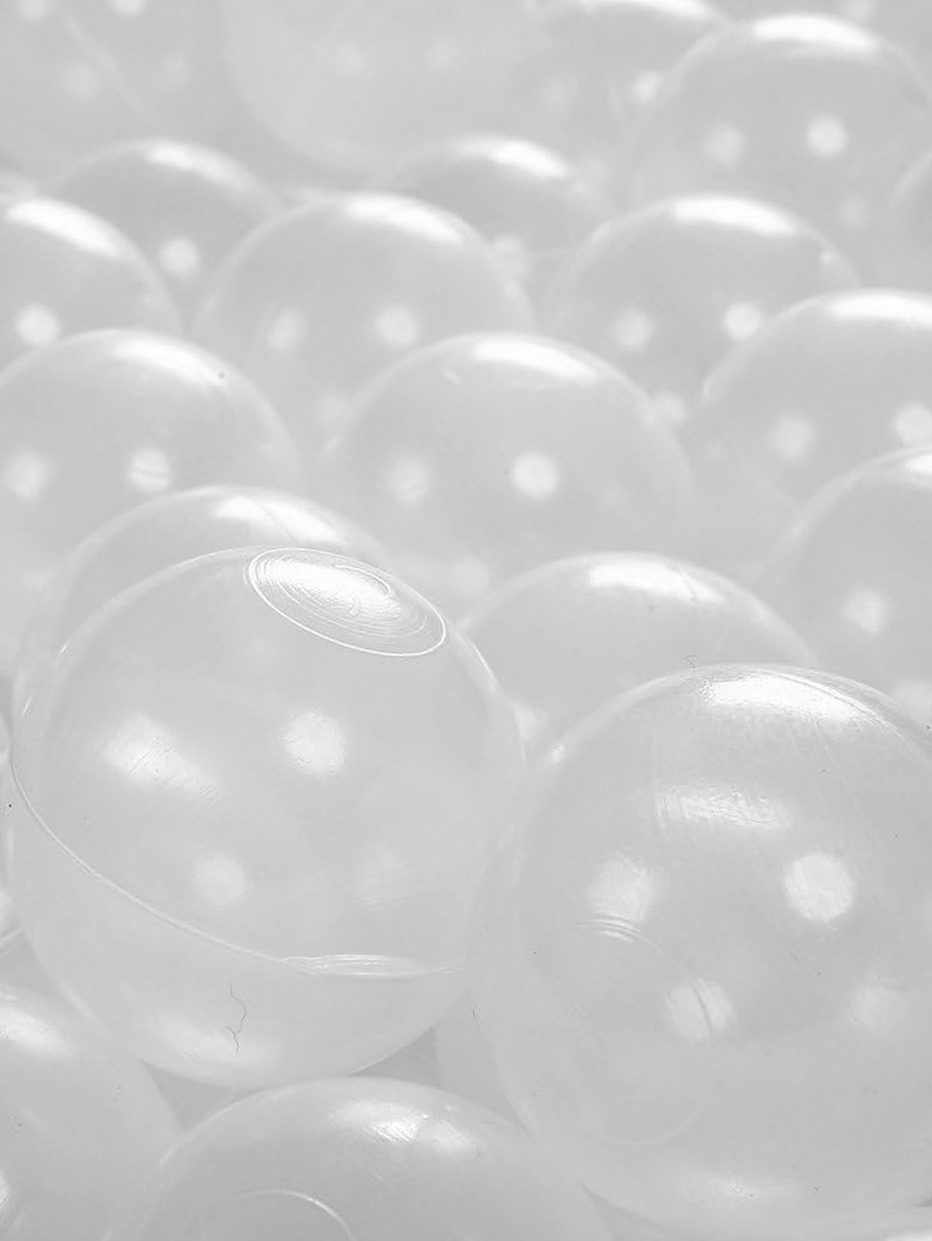 Zagęścić odporne na zgniatanie 5,5 cm 100 szt. Plastikowe kulki do gry w piłkę wielokolorowe perłowo-białe i przezroczyste dla dzieci bawią się z torbą: Jasne