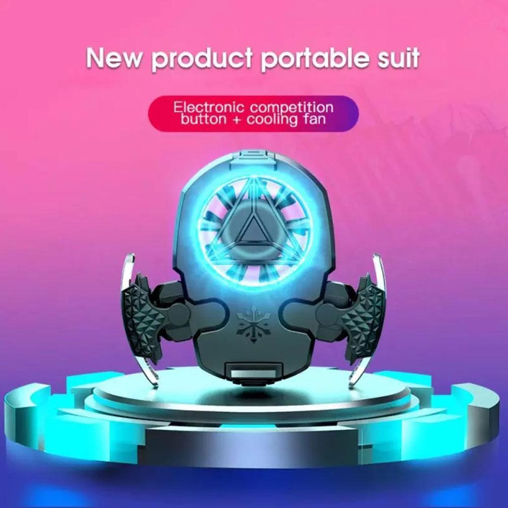 Multi-function Mobile Phone USB Game Cooler System For IPhone Gamepad Stand Fan Holder Phone Samsung Cooling Radiator Huawe E1Q1