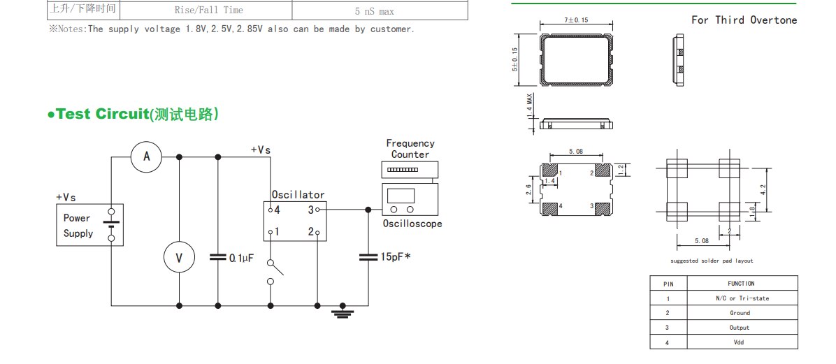 10Pcs Crystal Oscillator 52Mhz 7050 Smd 5*7Mm 5070 52M 52.000000Mhz 3.3V 5V 52.000Mhz Resonator