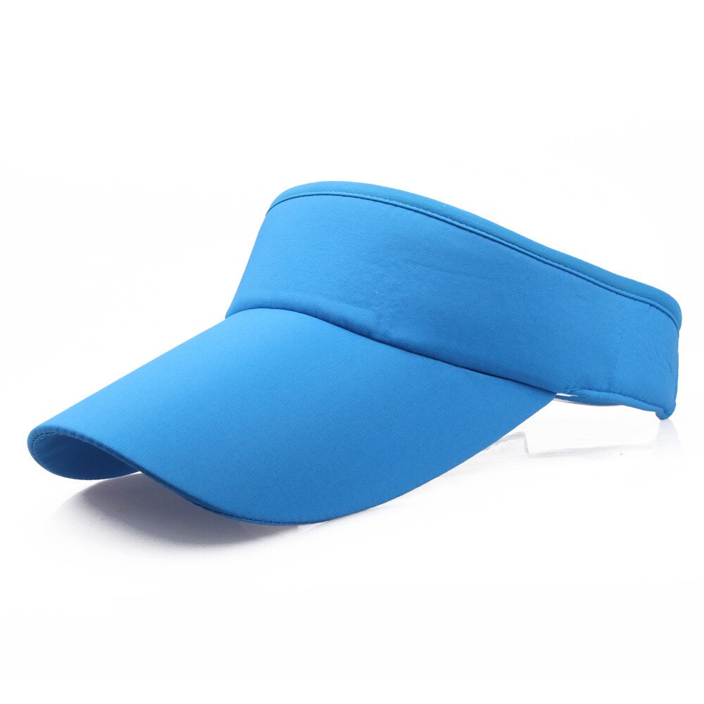 Men Women Sun Sports Visor Hat tennis con proteccion Cap Sport Headband Classic Hat Pure color Simple style Cap шляпы женские: F