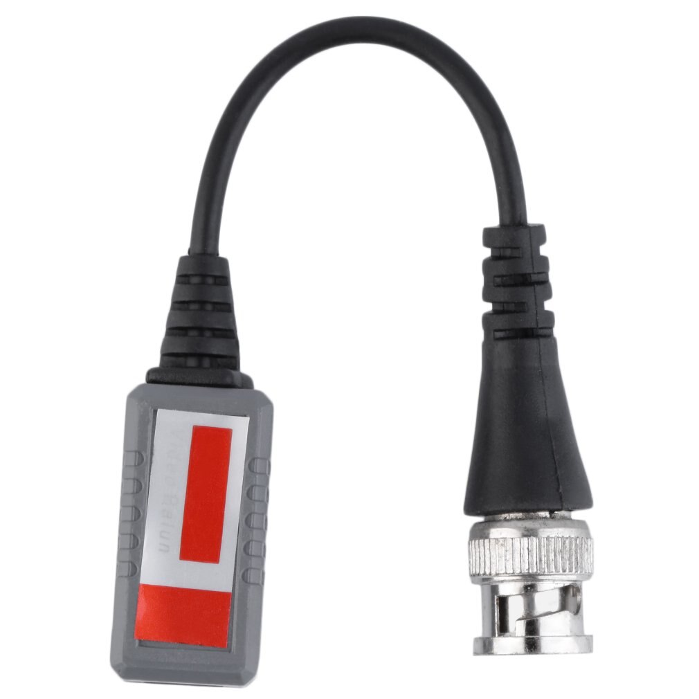 BZX-212L transceptor pasivo de vídeo de 1 canal para conector de CCTV BNC Balun Cable CAT5 color negro duradero