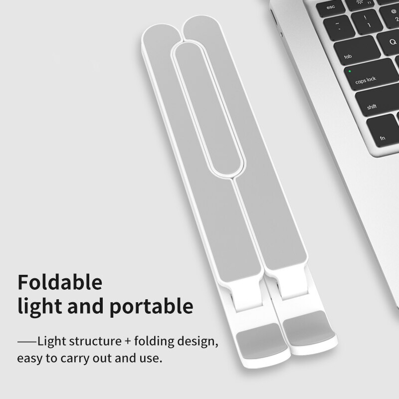 Bærbart bærbar stativ foldbar til macbook pro air foldbar bærbar justerbar holder til bærbar computer computer kølebeslag stigerør