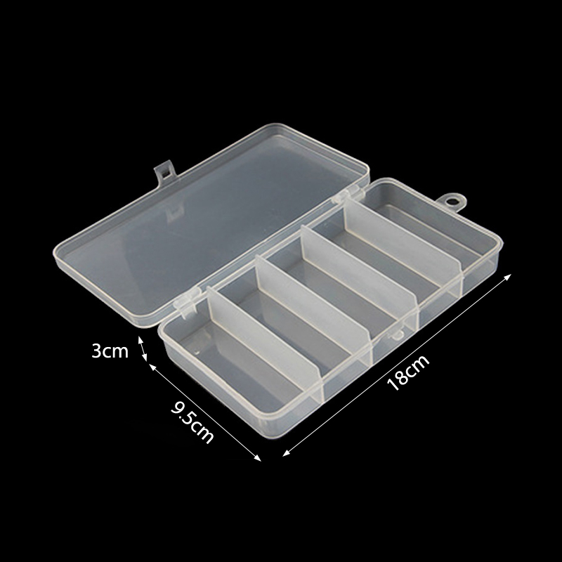 Fishing Tackle Box 5 Compartment Hook Box Fishing Tackle Accessories Lure Hook Boxes Fishing Tackle Box