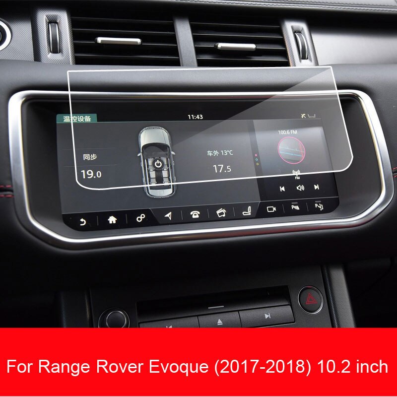 Car Screen Protector for Range Rover Evoque Interior Auto Car GPS Navigation Tempered Glass Screen Protective Film: For Evoque A