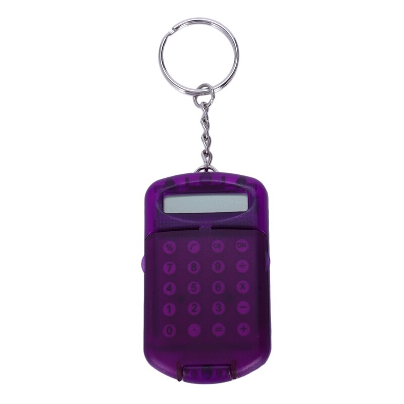 Battery Powered 8 Digits LCD Mini Calculator with Key buckle: Default Title