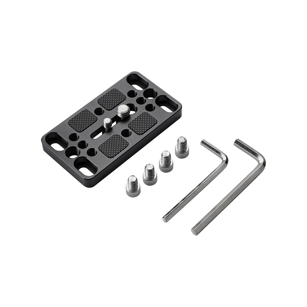 KIMRIG Camera Mounting Plate Tripod Monopod Mounting Base Plate With 15mm Rod Clamp Railblock For Rod Support / Dslr Rig Cage: KM0003