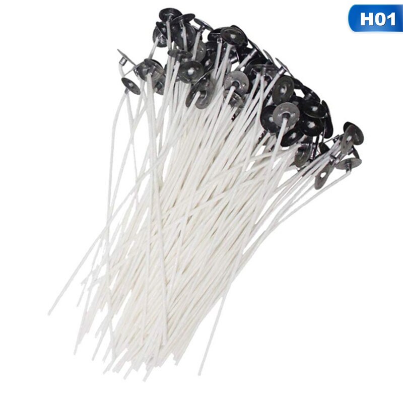 100 stuks 15cm diy kaarslonten met katoenen kern voor het maken van kaarsen voor kunstkaarsen, voorbehandelde accessoires en decoraties: Default Title