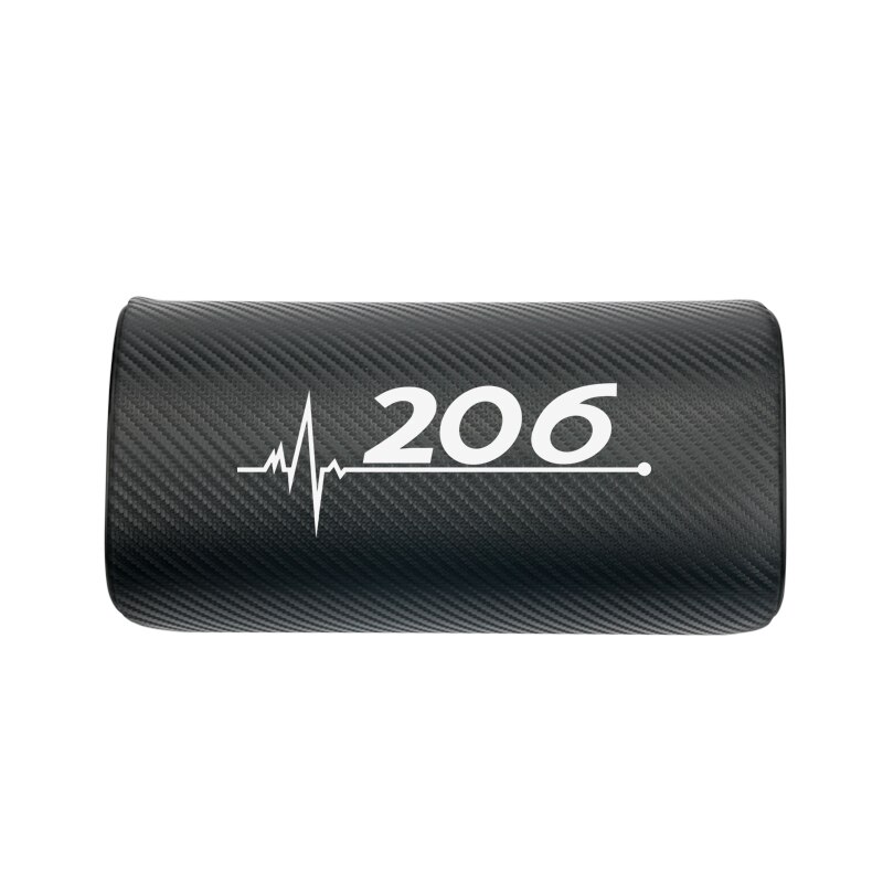 Coche cuello almohada ambos lado de la pu de cuero reposacabezas para Peugeot 206, 207, 208, 306, 307, 308, 407, 408 508 3008 accesorios de coche: Naranja