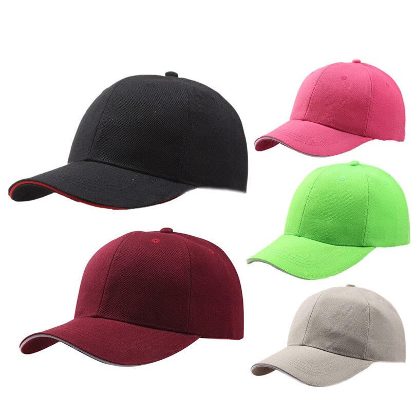 Unisex baseball kasketter almindelig snapback hat hip-hop justerbar kasket i lyserød grøn sort farve 30 sp 25