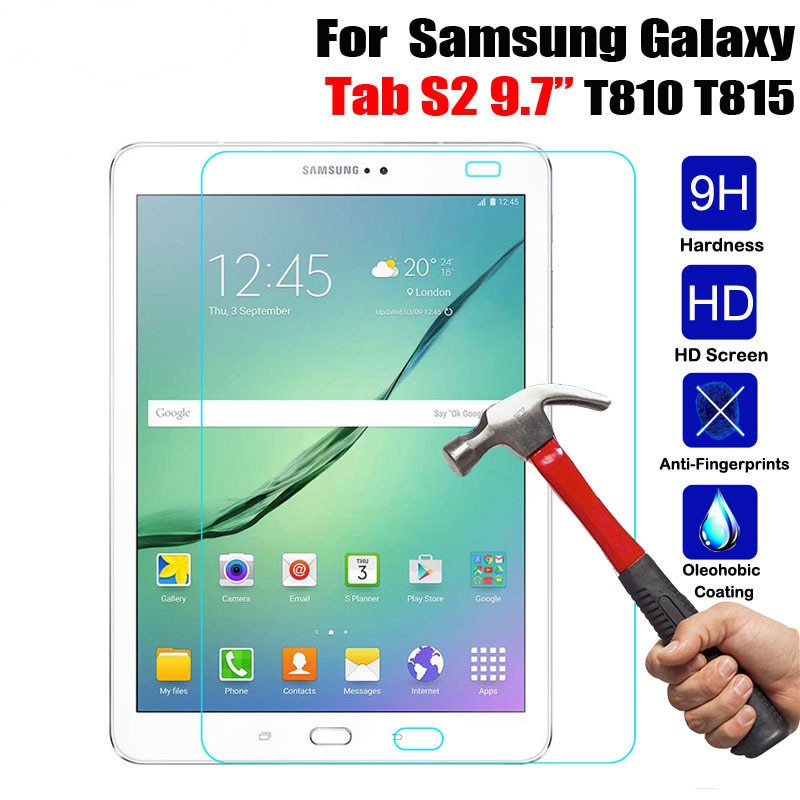 Szkło hartowane HD do tabletu Samsung Galaxy Tab S2 9,7 cala T810 T813 T815 T819 Osłona ekranu 2.5D Premium Protective Cover