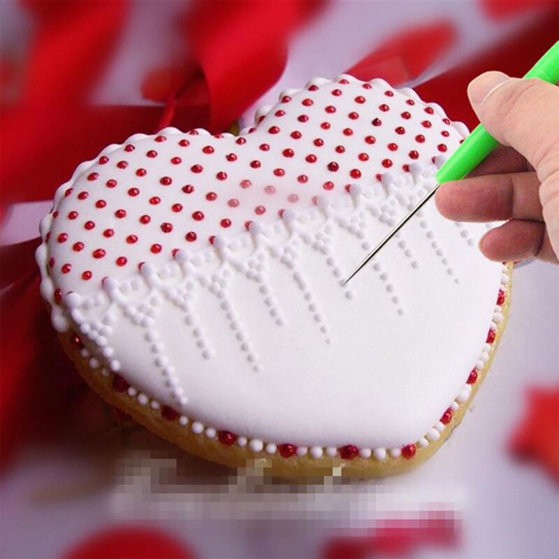 Aguja de escape para galletas, utensilios para hornear pasteles, glaseado de galletas para pan de jengibre, azúcar, marcado en relieve, aguja para hornear y repostería