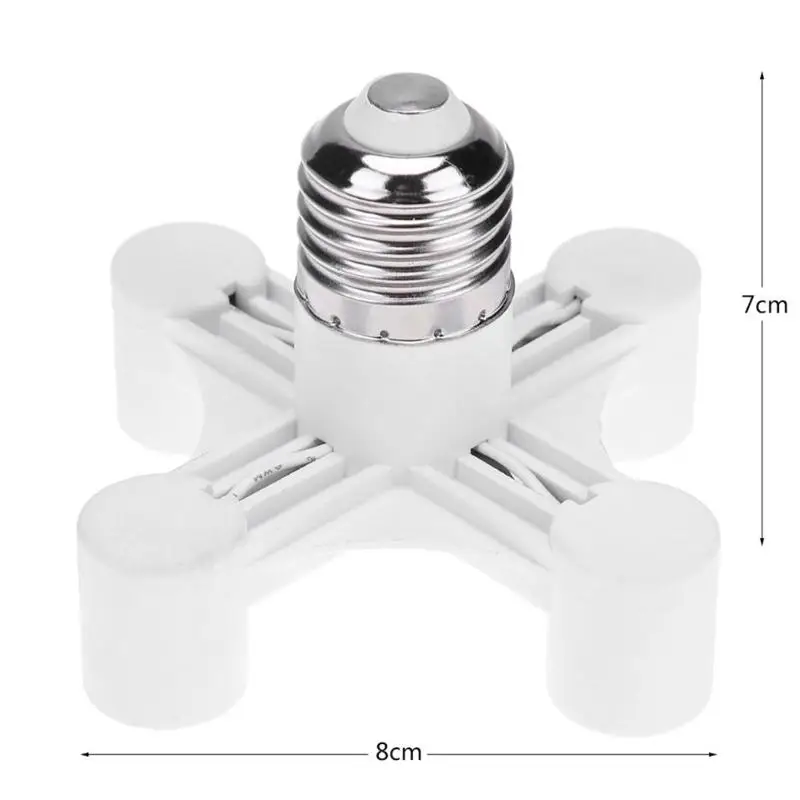 E27 led-sokkelpæresokkel  e27 -sokkel  e27 to- pæresokkeladapter for 2/3/4/5/6 -pære, splitterkonverter, skrue-induksjonslampeholder