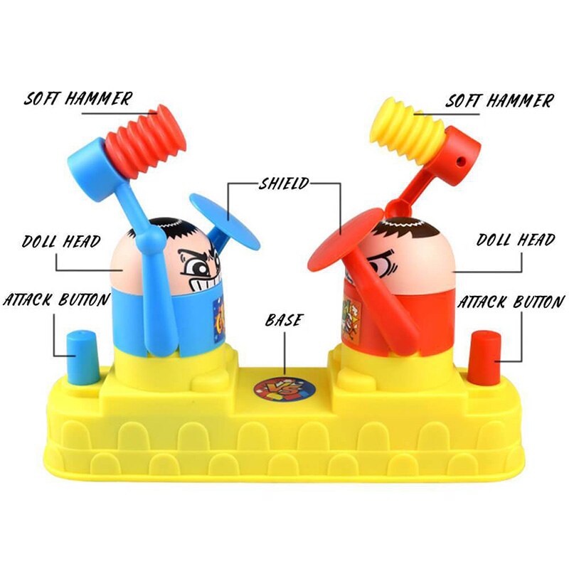 Schlacht Roboter Hammer Spielzeug Tabelle Spiele Druck Reduktion Spielzeug für Familie Party Spiel FJ88