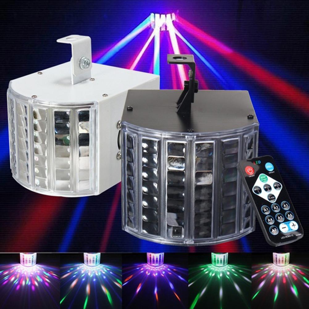 Lydaktivert fjernkontroll scene effekt lys ktv fest krystall magisk ball led flamme scene lampe projektor dj focos de natal