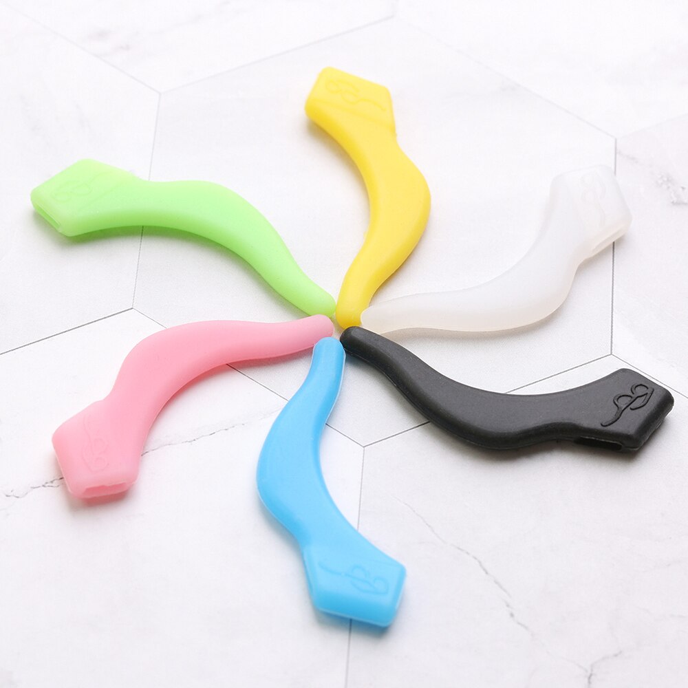 4Pcs Anti Slip Siliconen Bril Oor Haken Voor Kinderen En Volwassenen Ronde Grips Brillen Sport Tempel Tips Zachte Oor haak