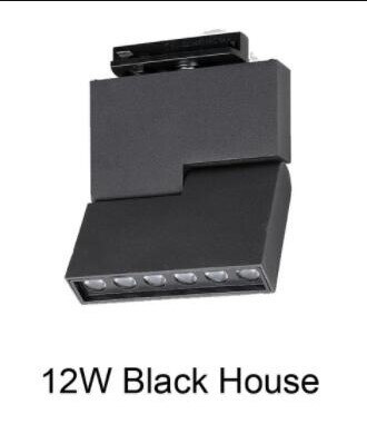 20W 12W 6W Dimbare LED Spot Light 2 Draden LED Track Verlichting AC85-265V LED Plafond Lamp voor thuis Kleding Schoenen Winkel Winkels 1PC: 12W Black House / 3000K Dimmable