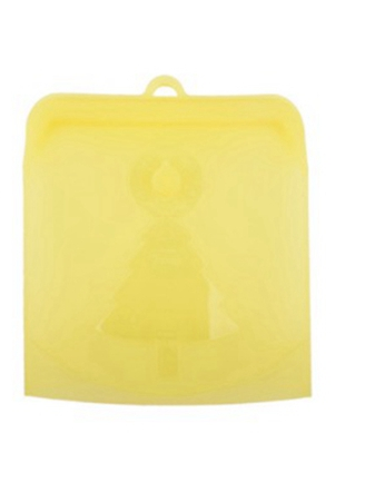 Reusable Silicone Food Bag Leakproof Storage Bag Food-grade Silicone Fresh Bag Containers Food Freezer Snack 500ml/1000ml/1500ml: YELLOW / 500ML