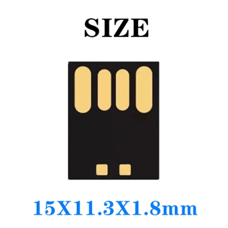 impermeabile di memoria flash 8 16 32 64GB USB 2.0 corto lungo bordo Udisk semi-finito chip pendrive all'ingrosso Della Fabbrica: black / 32GB