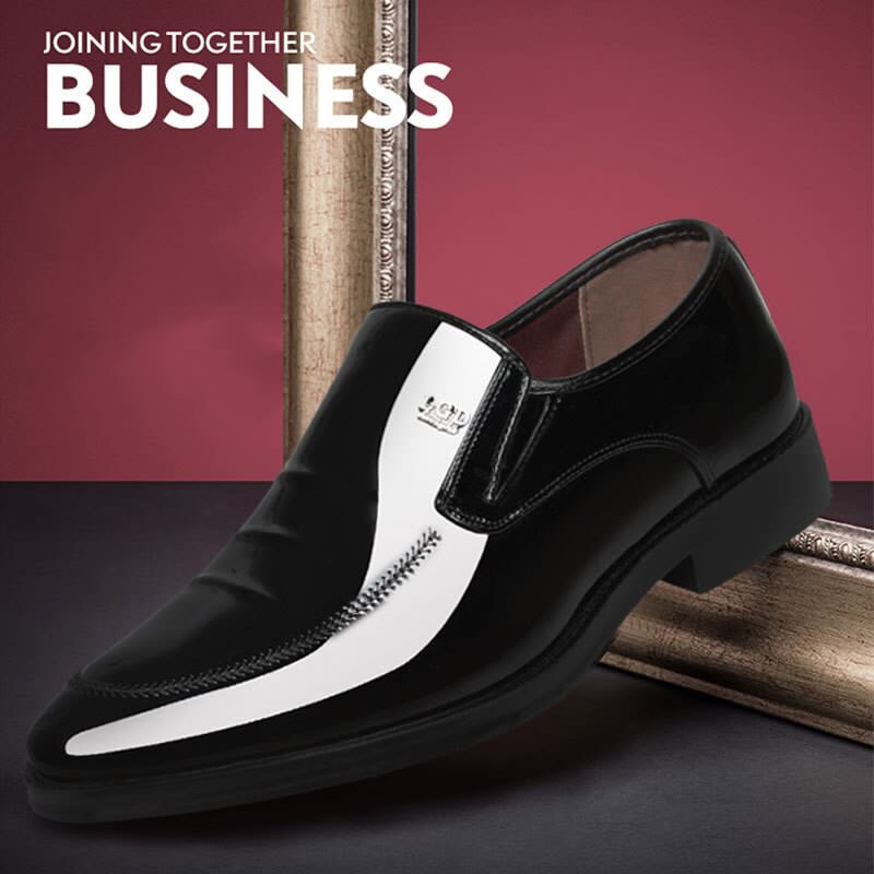 Lak læder mænd business oxfords sko bryllupsfest mandlig kjole sko snøre kontor formelle mænd sko fodtøj 38-44: 2 / 10