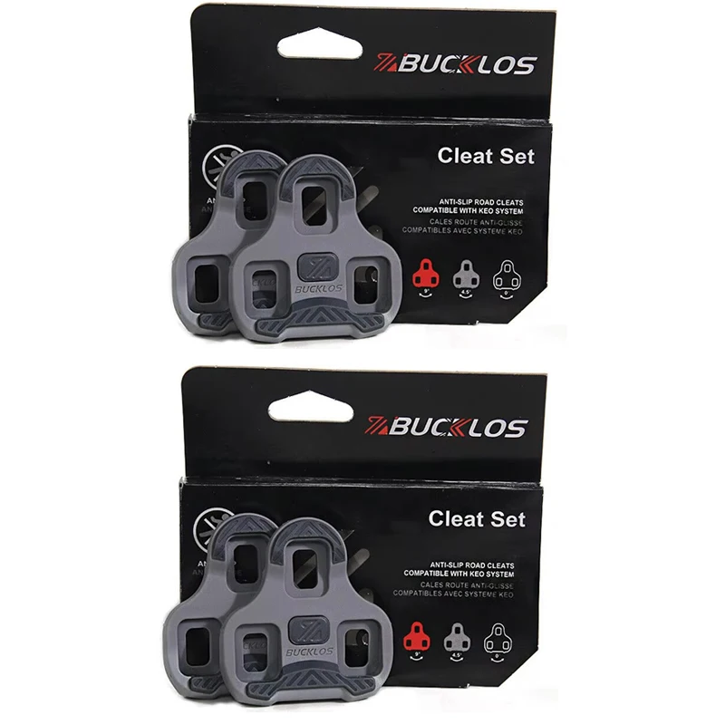 Tacos de bicicleta BUCKLOS para LOOK KEO, tacos de Pedal autoblocantes para bicicleta de carretera, tacos antideslizantes para zapatos de ciclismo, accesorios para bicicleta KEO