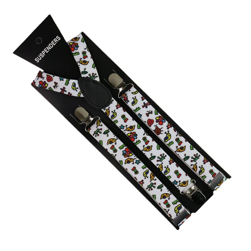 Tirantes con estampado de dibujos animados Unisex, tirantes clásicos con espalda en Y, 2,5 cm: 03