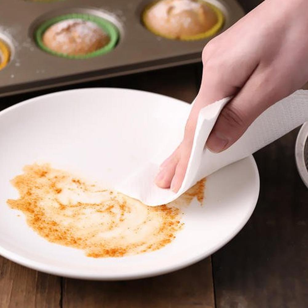 2 Roll Paper Towels Household Two-Layer Paper Towels 75 leaf/Per roll Kitchen Paper Towels Kitchen Oil Absorbing Paper Towel