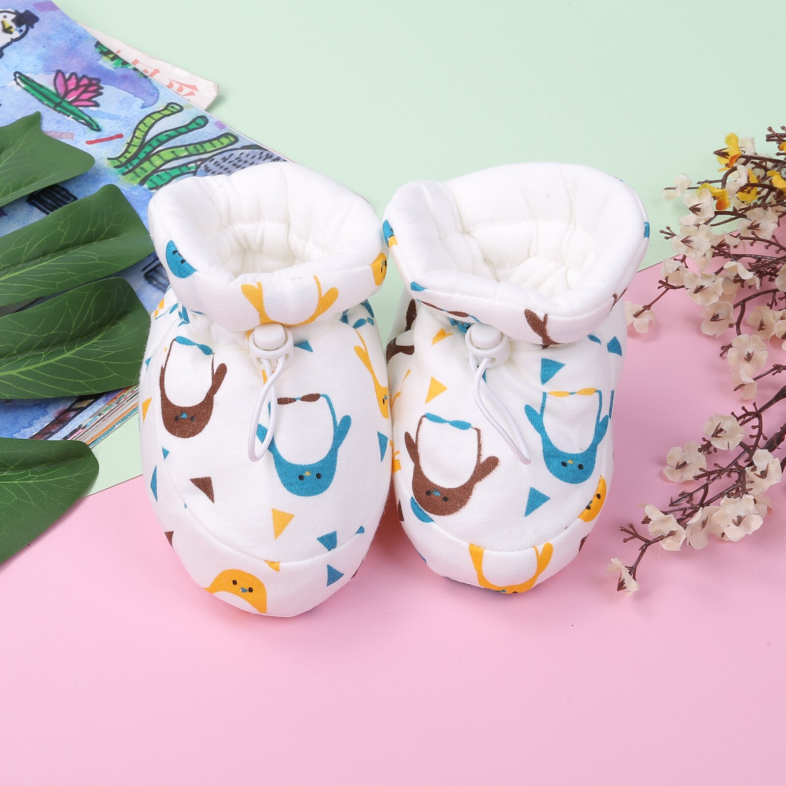 Emmababy Pasgeboren Baby Booties Leuke Gedrukt Winter Slippers Zachte Zool Toddle Eerste Wandelaars Wieg Schoenen: 03