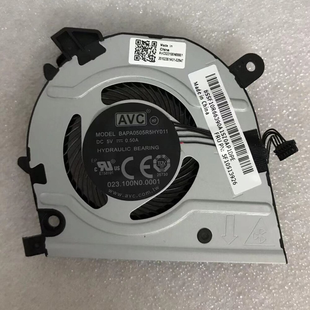 Ventilador de refrigeración GPU para portátil Lenovo ThinkBook 13s, , BAPA0705R5HY023 BAPA0505R5HY001 BAPB0605R5HY009 FRU 5F10S13927 5F10S13926: Plata