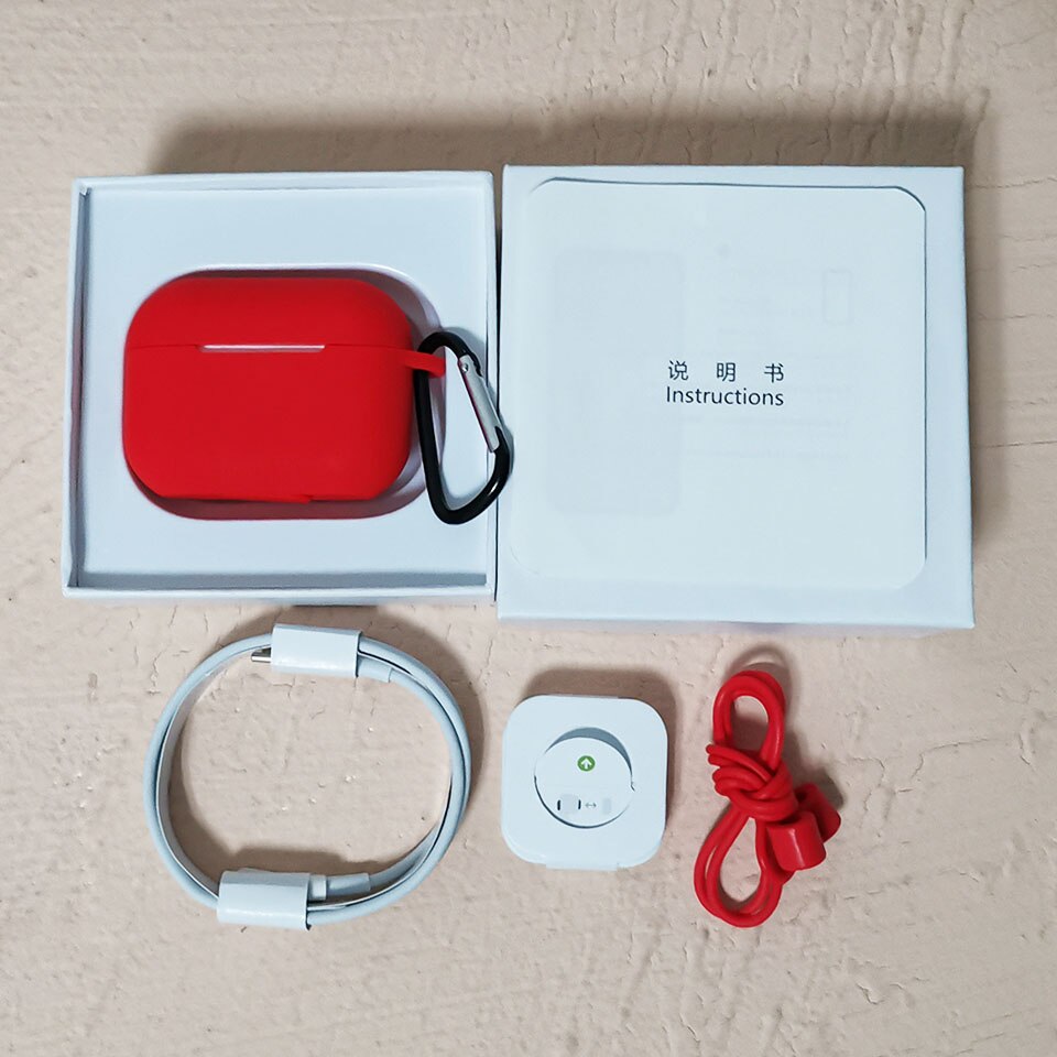 I990000 Plus TWS Wirelesss Bluetooth Kopfhörer 1:1 ANC Noise cancelling & Transparenz Ohrhörer Super Bass PK i9000 i900000 MAX: White Redcase