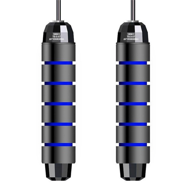 Lager Springseil Skipping Ohne Verwicklungen Einstellbare Skipping Geschwindigkeit Fitness Ausrüstung Boxen Skipping Sport Geräuscharm: blue